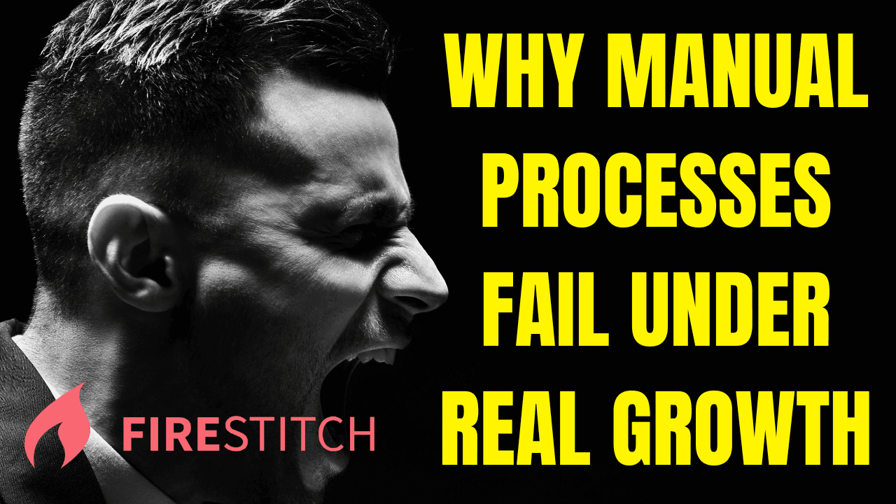 Manual processes breaking down as operational volume increases”