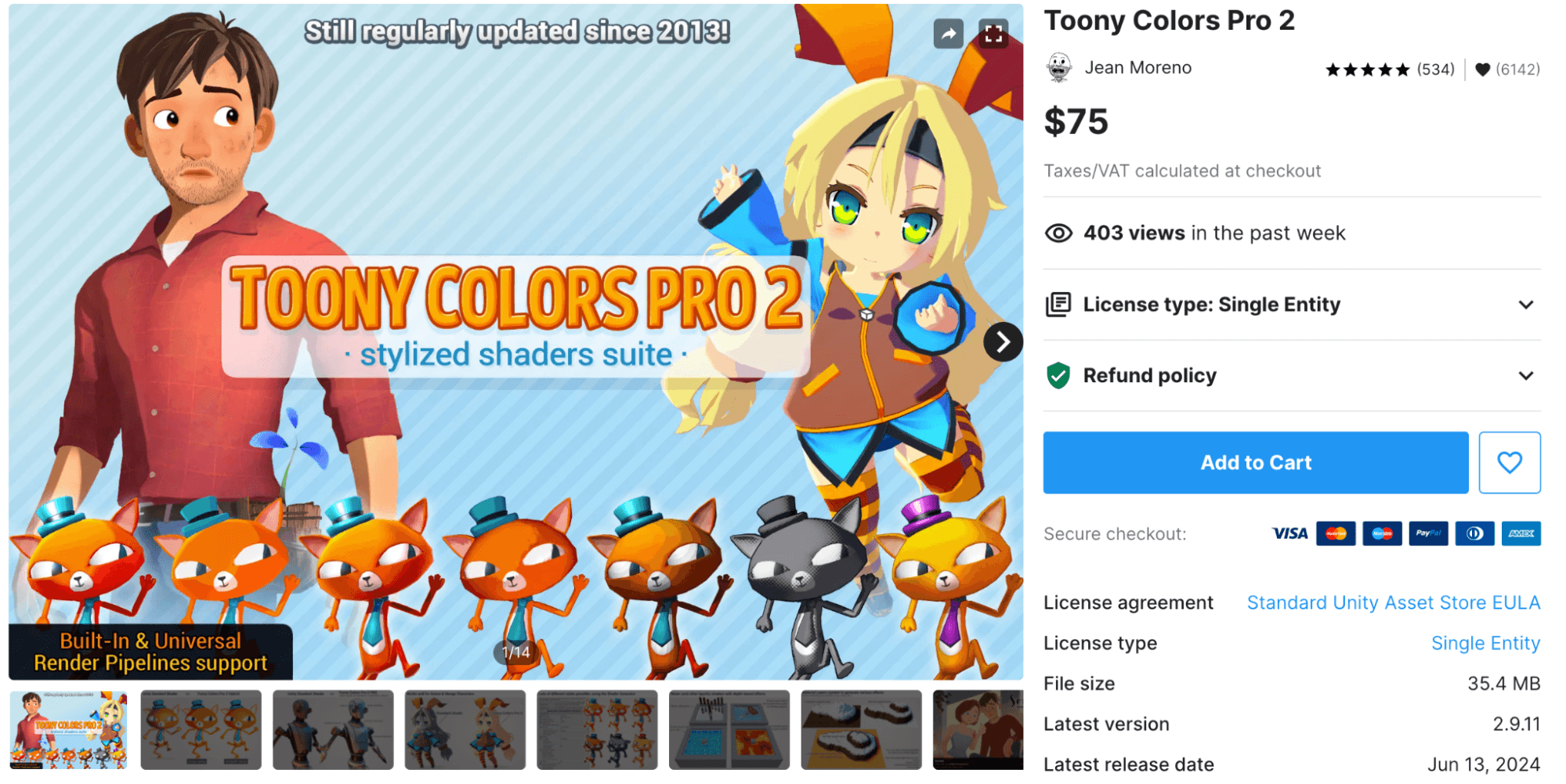 Toony Colors Pro is the shader tool you need. With customizable shaders that work seamlessly with Unity’s rendering pipelines, you can achieve vibrant, eye-catching visuals that make your game stand out.