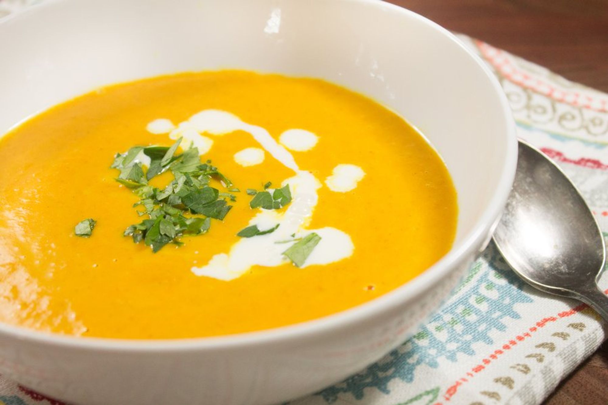 ready to taste curried sweet potato soup