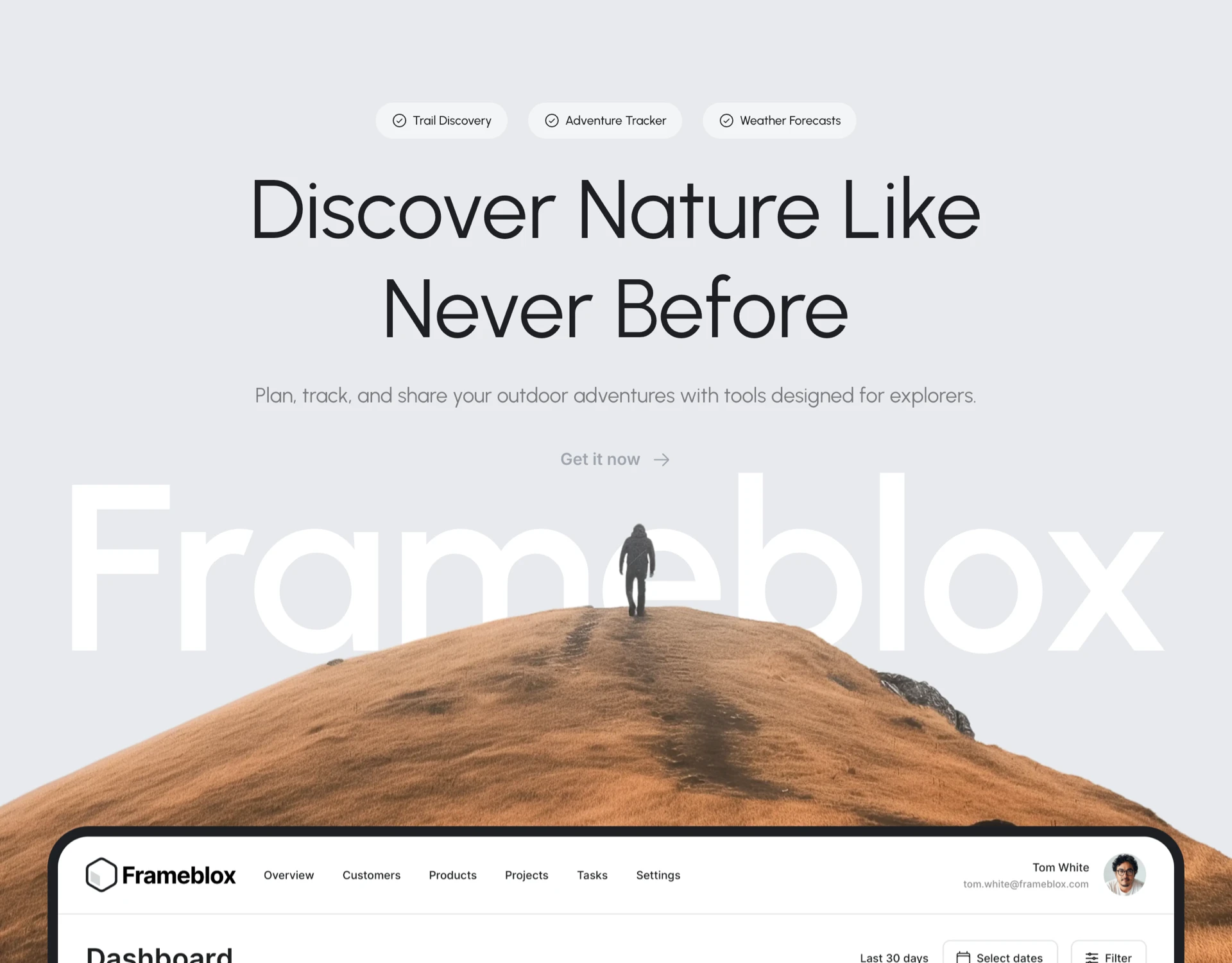 700+ Prebuilt Sections, Layouts - Frameblox UI kit