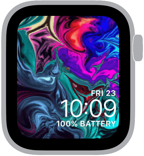 an apple watch face from the psychedelic collection
