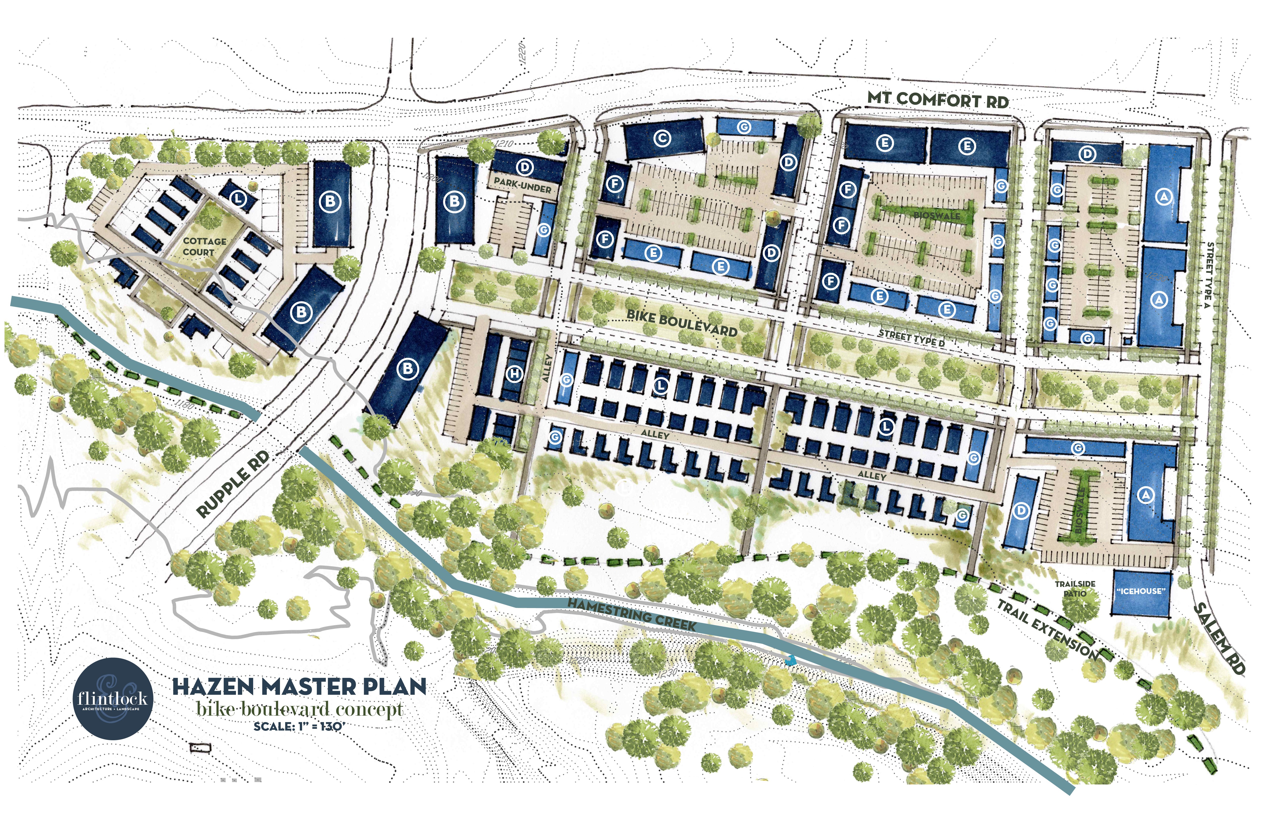 Hazen master plan concept