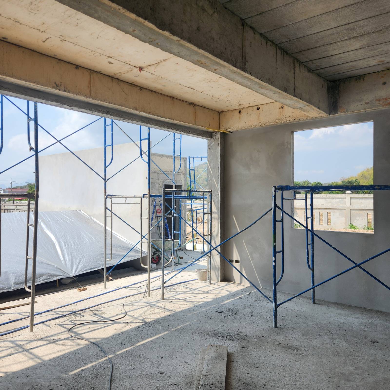 First floor interior with open views
