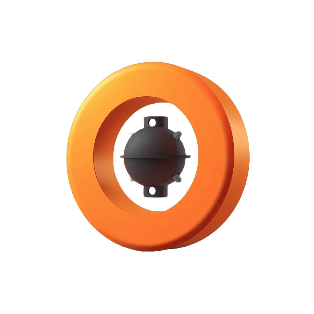 3D looping orange object