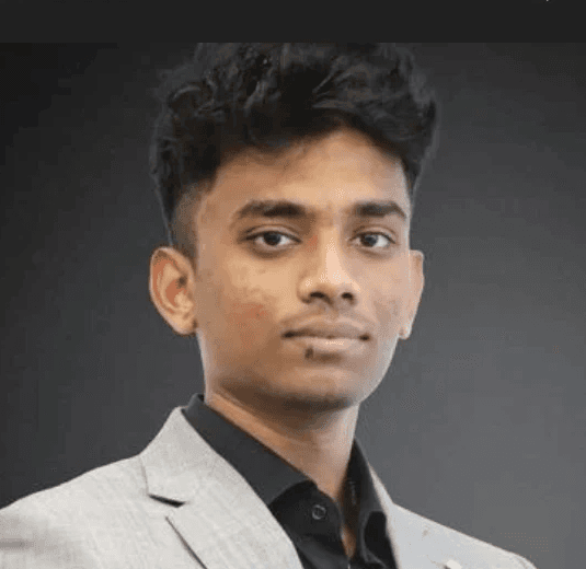 Portrait image of recently hired tech professional