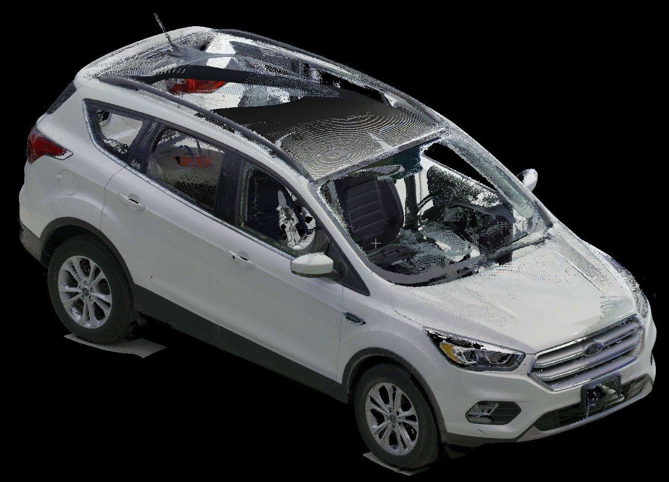 Exemplar vehicle laser scan