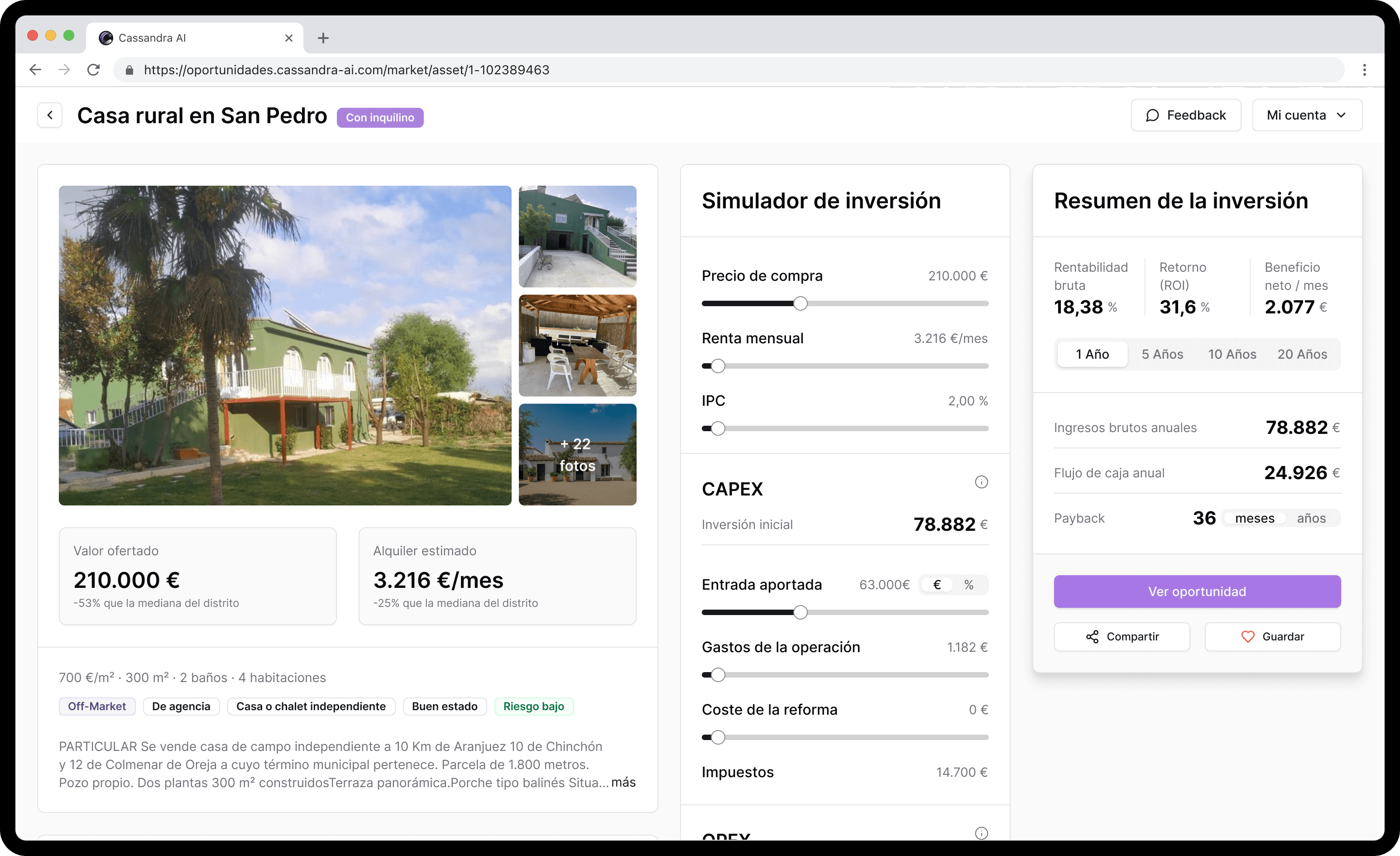 Búsqueda del marketplace