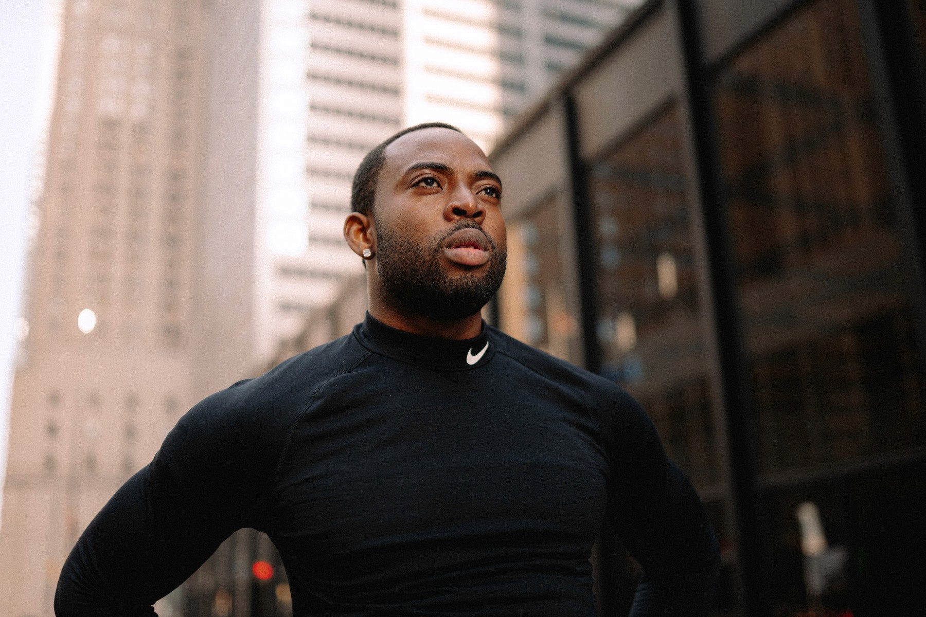 a woman holding an apple