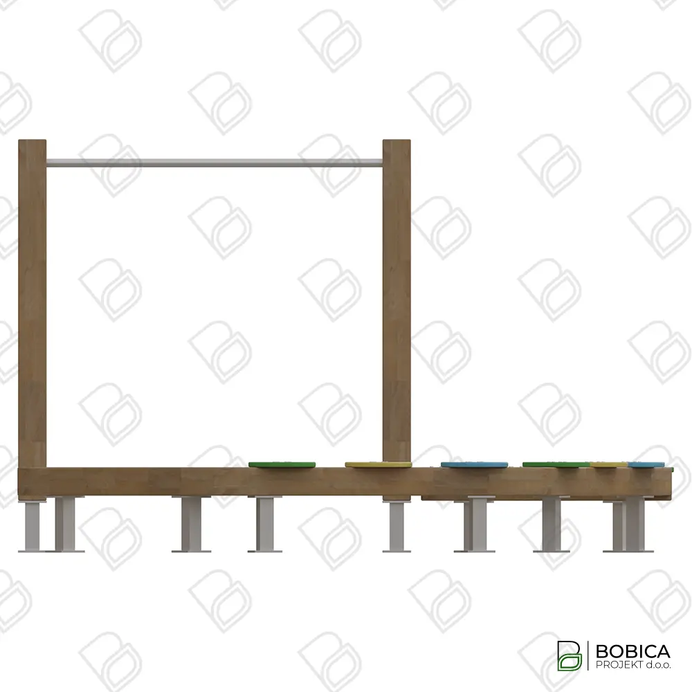 Balansna staza s prečkom za vježbanje - "Balance Track Bar"