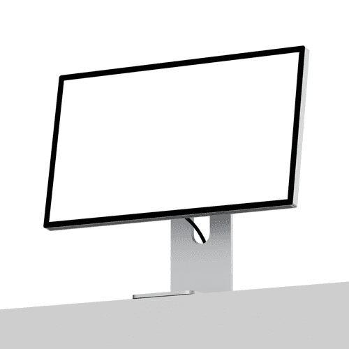 Studio Display XDR mockup low angle