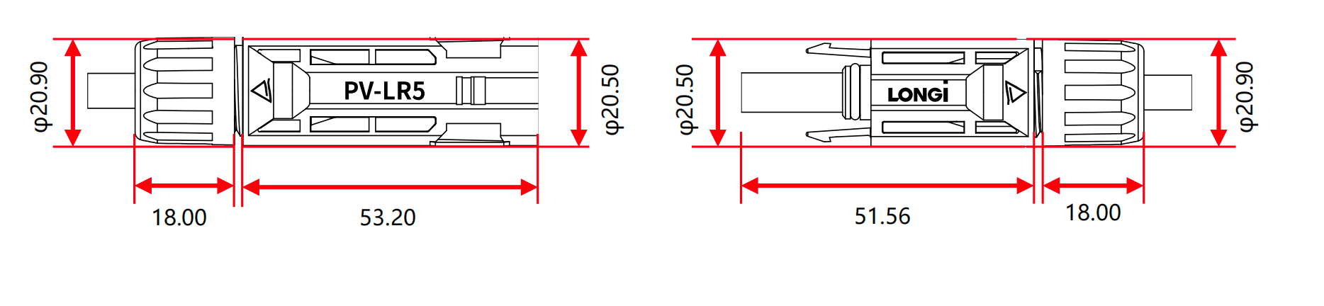PV-LR5-Longi Dimensions