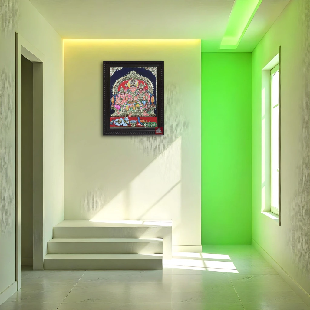 Shiva Family Tanjore Painting