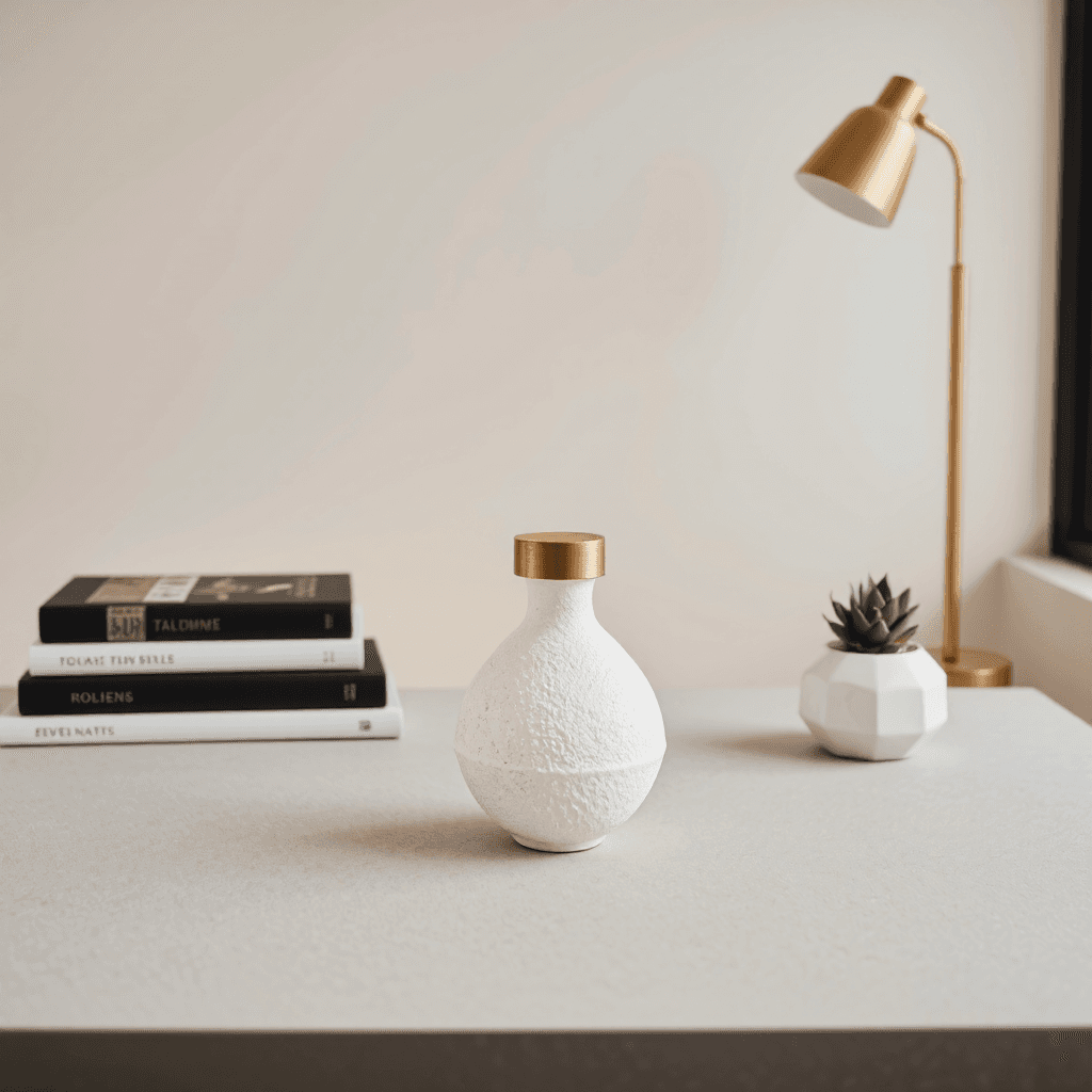 product photography of Modern home decor accessory