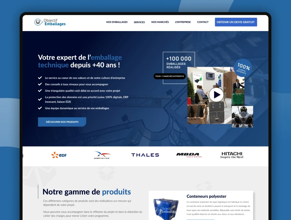 Site Objectif Emballages