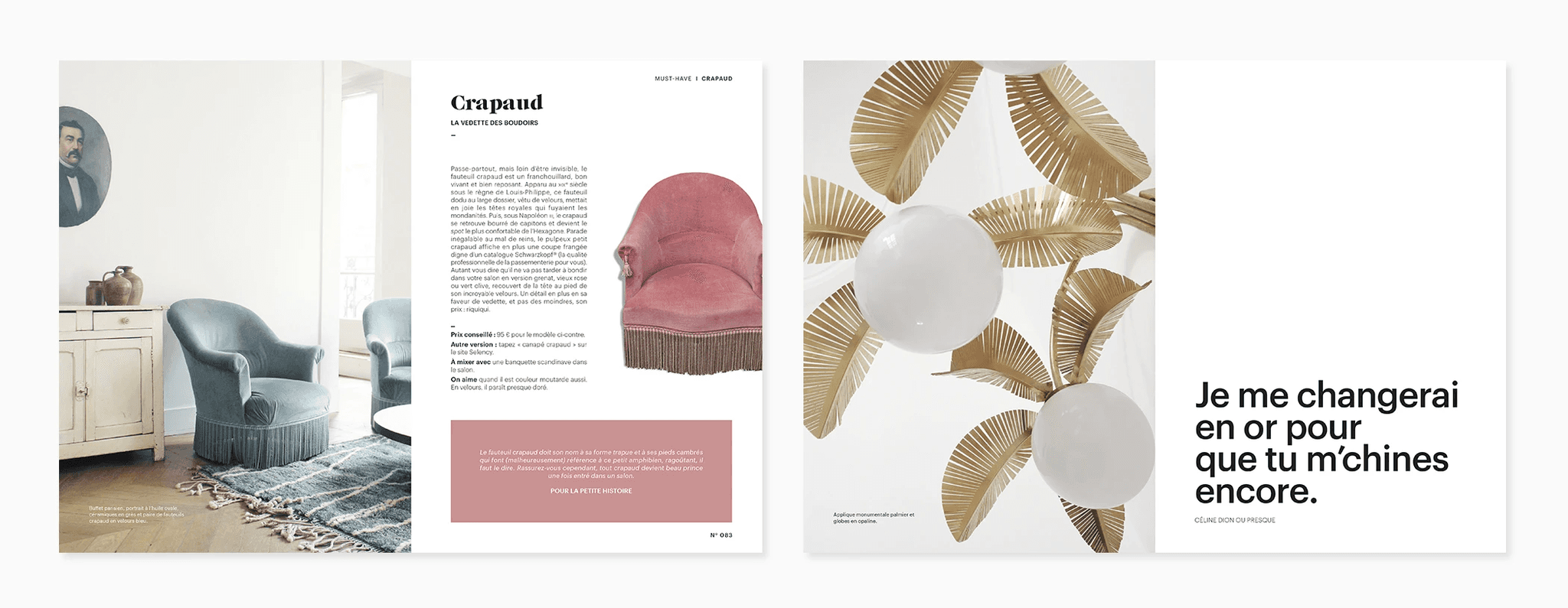 Direction artistique et design graphique du livre pour une marque de déco