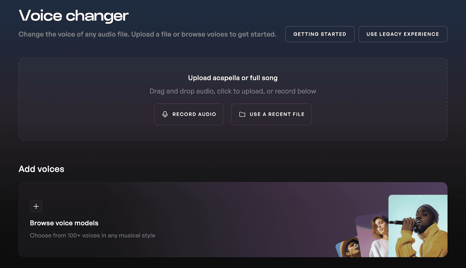 Image of Kits Voice Changer page