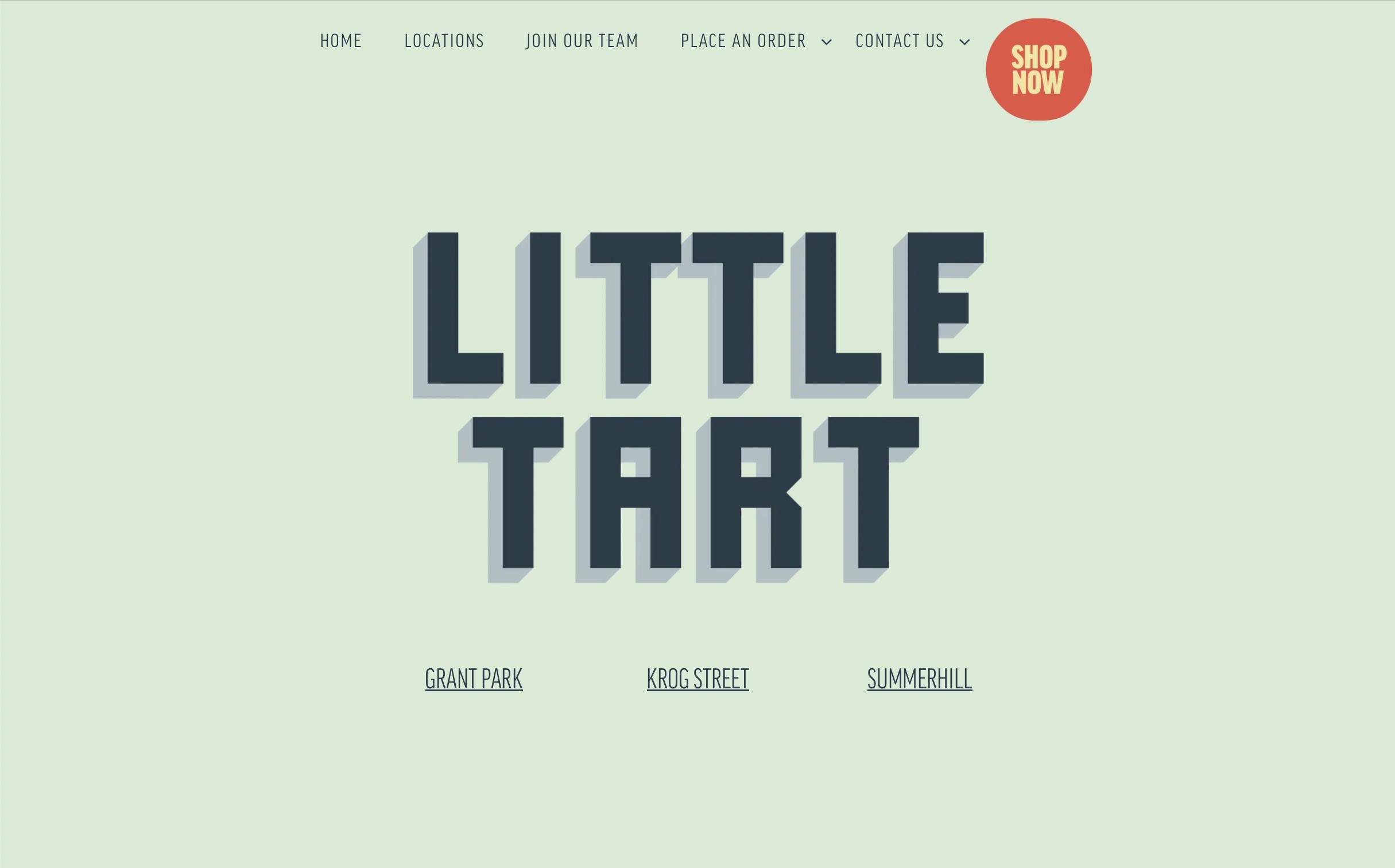 Bakery website design