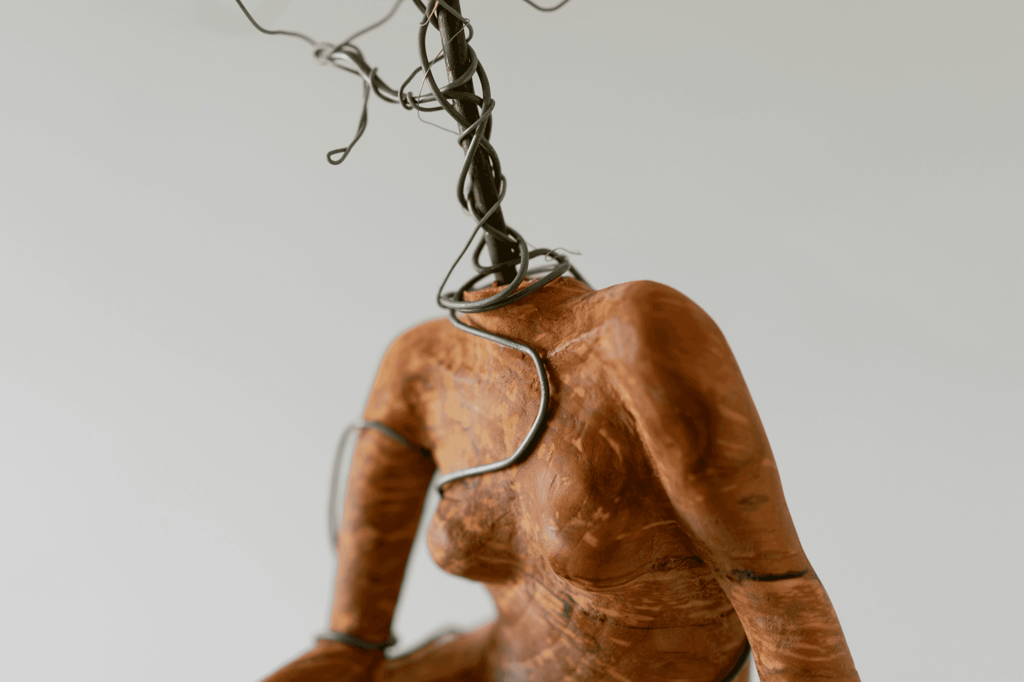 beeld van gevangen lijnen uitgelicht