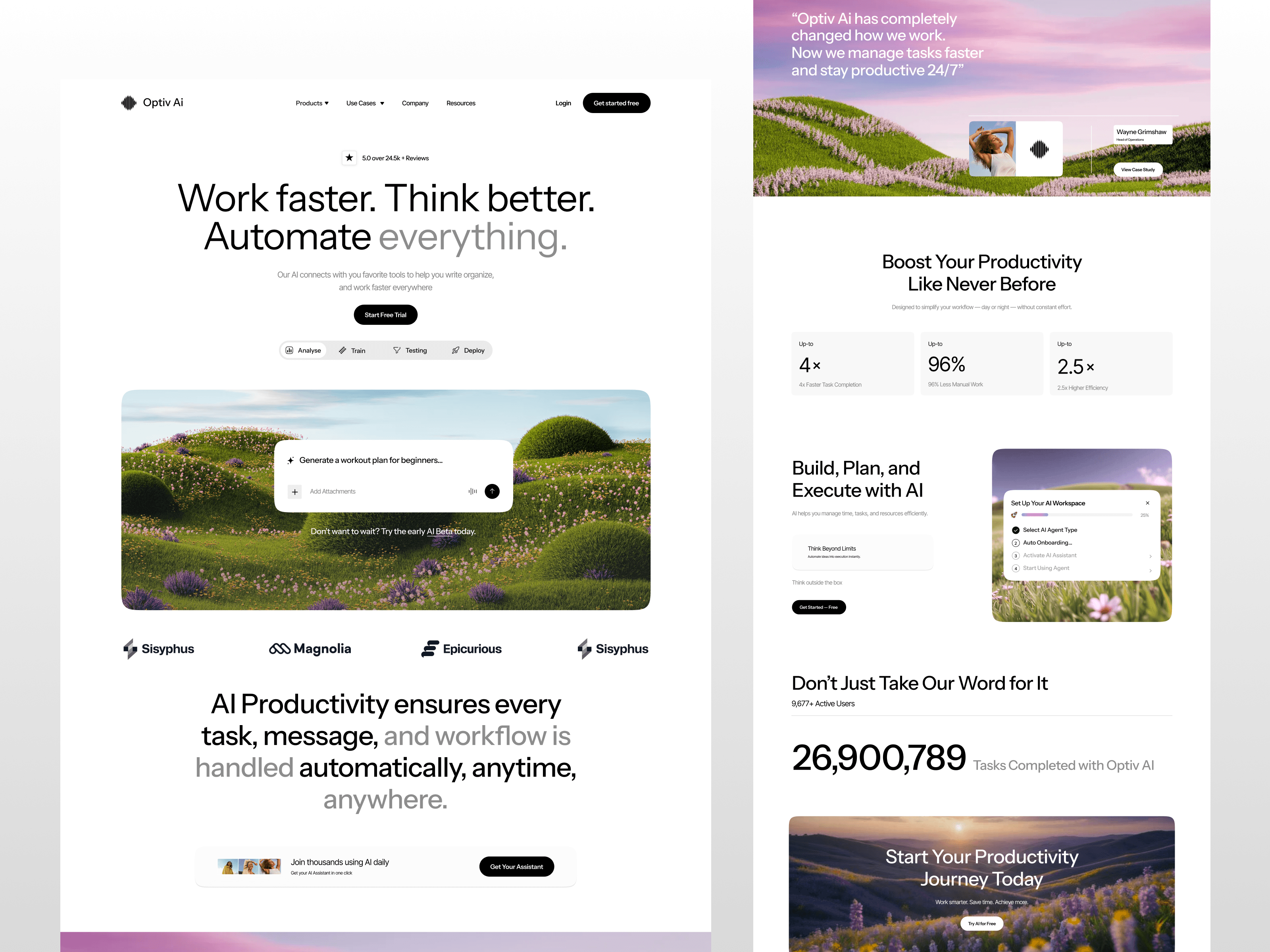 Memora app landing page