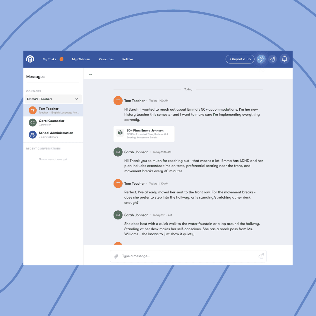An image showing Impact Suite software solution of compliance and training where a school staff member can see tall the tasks they need to complete and all the tasks they have completed