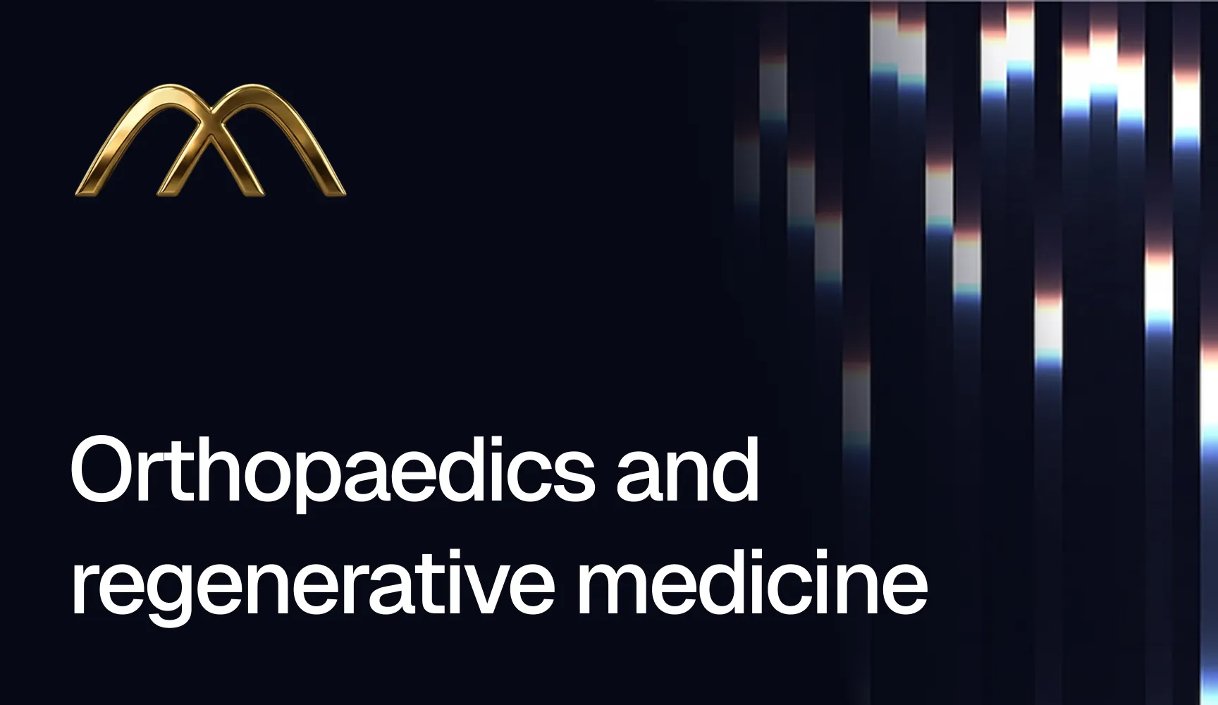 Course card for orthopaedics and regenerative medicine certification
