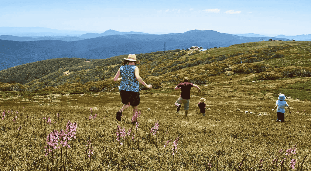 A family having fun at a Nature Walk