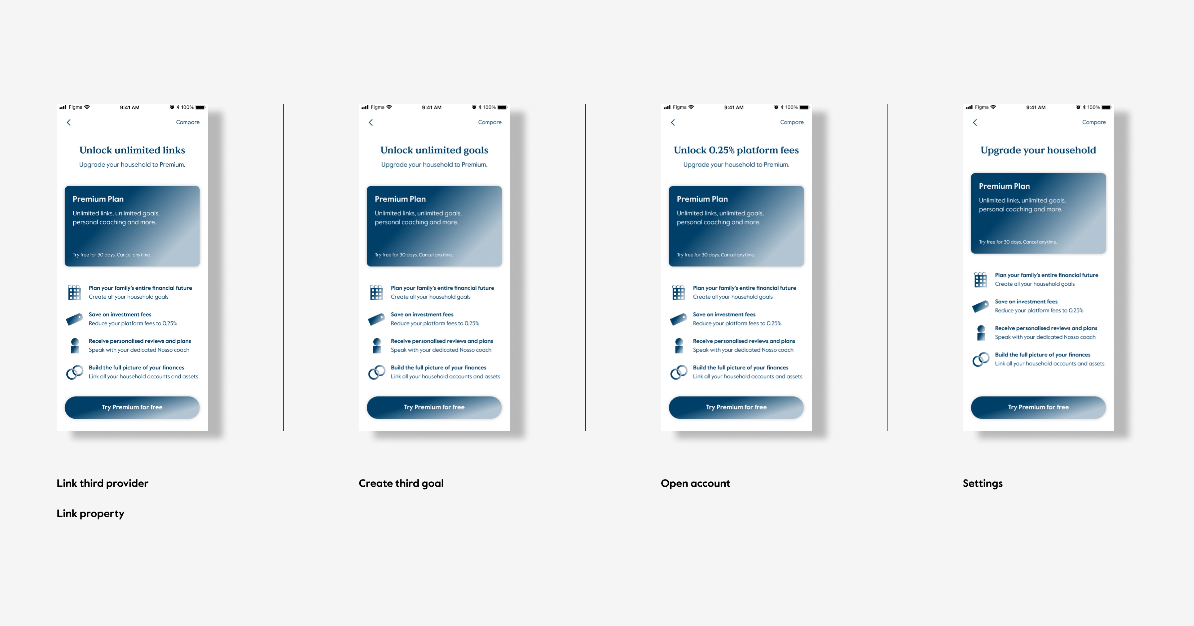 Nosso Paywall Entry Points