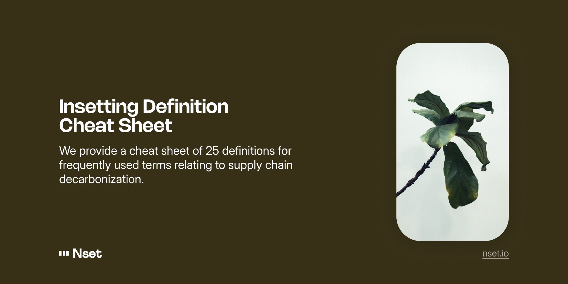 Insetting Definition Cheat Sheet