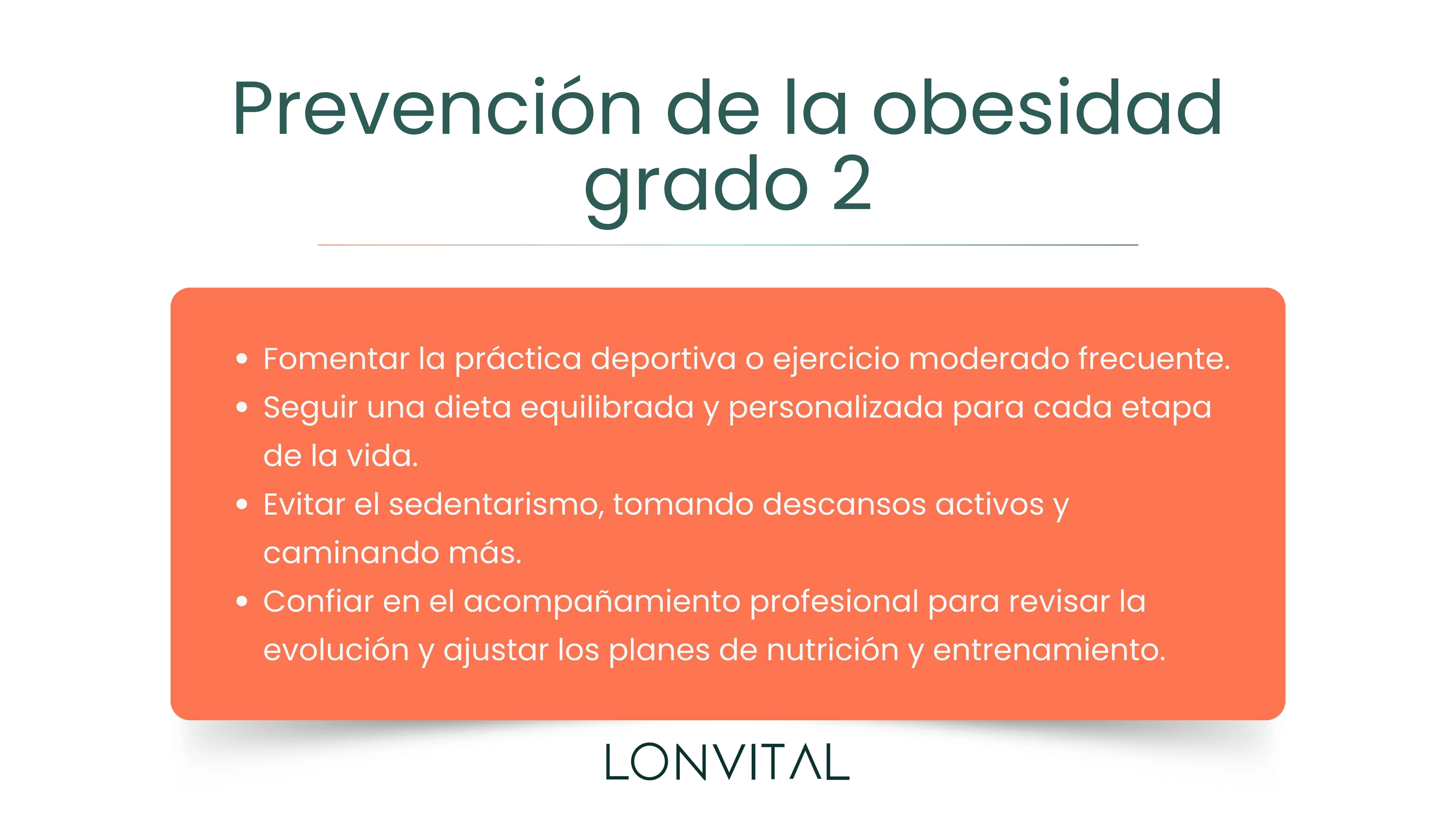 Prevención de la obesidad grado 2