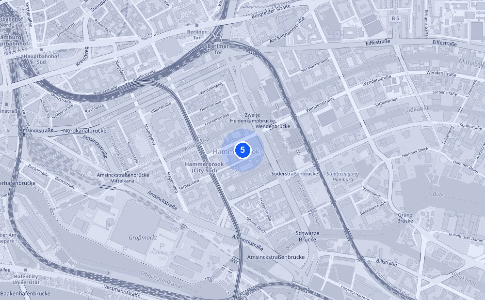 Map of Sachsenstraße 17, 20097 Hamburg