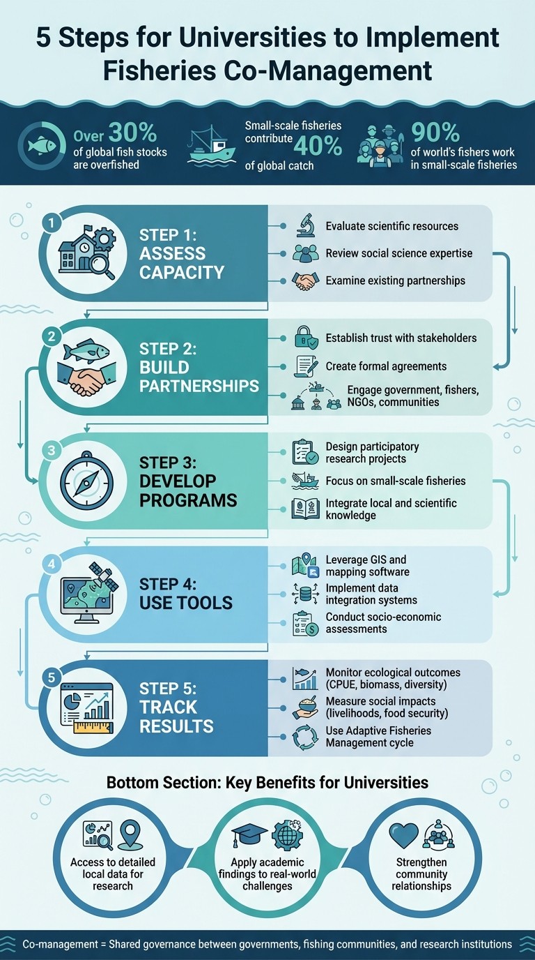 5-Step Process for Universities to Implement Fisheries Co-Management