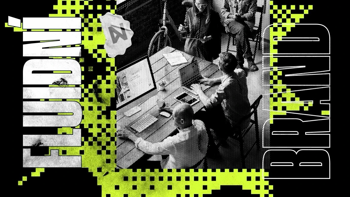 fluidní loga a fluidní brand, brand identita, vizuál k článku nexusmag