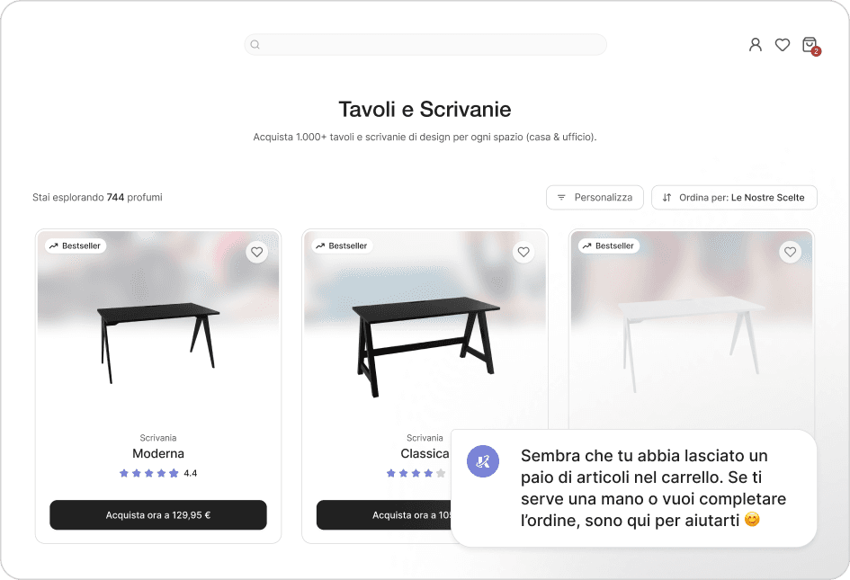 aumenta il valore dell'ordine