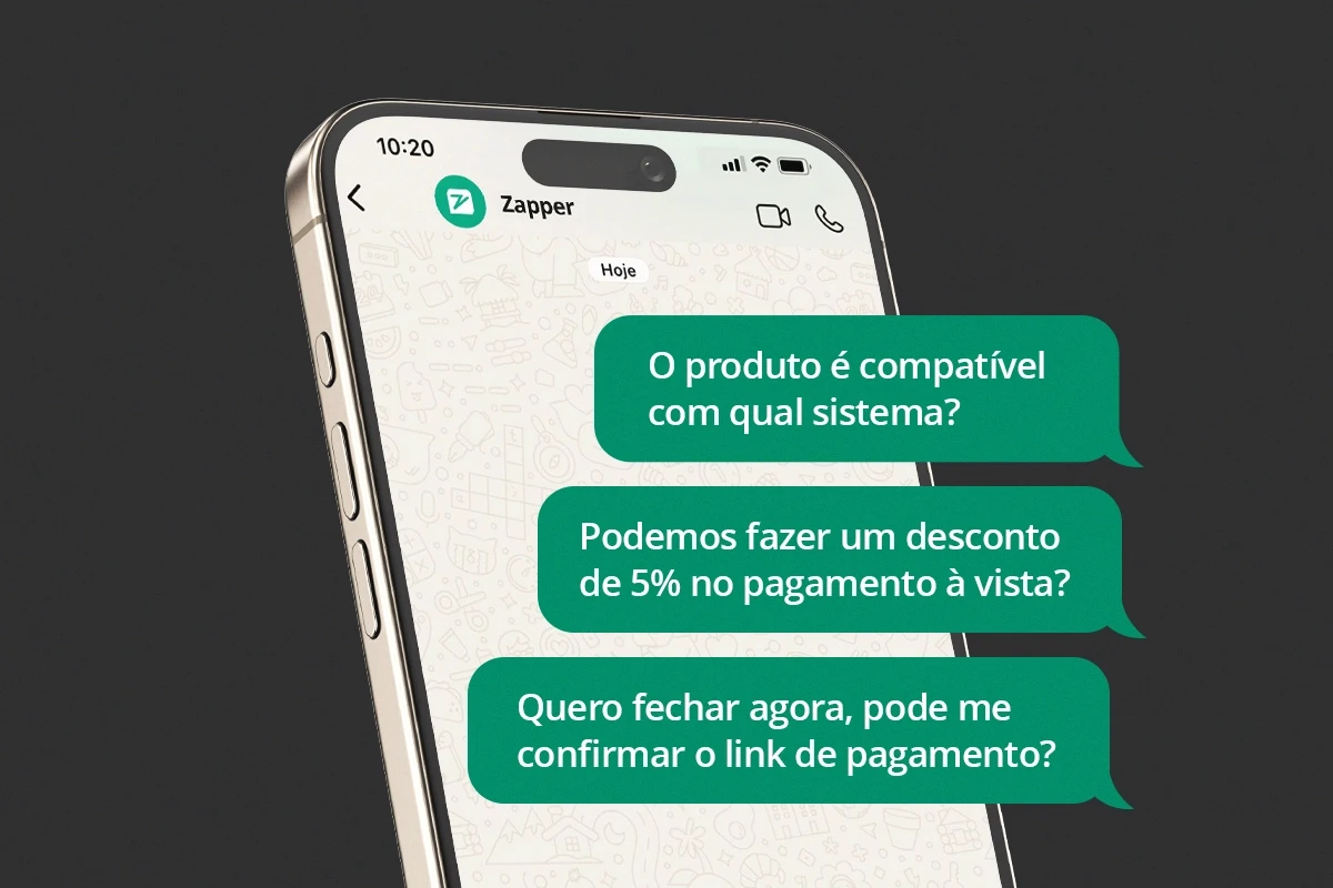 Mensagens enviadas para empresa na Black Friday via WhatsApp