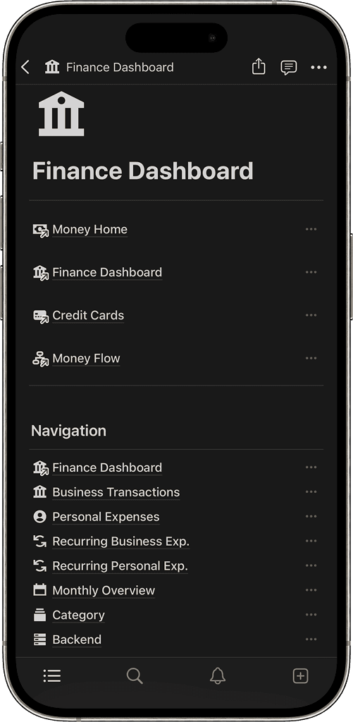 The Money Dashboard