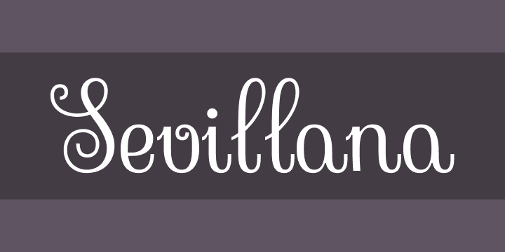 Sevillana script font