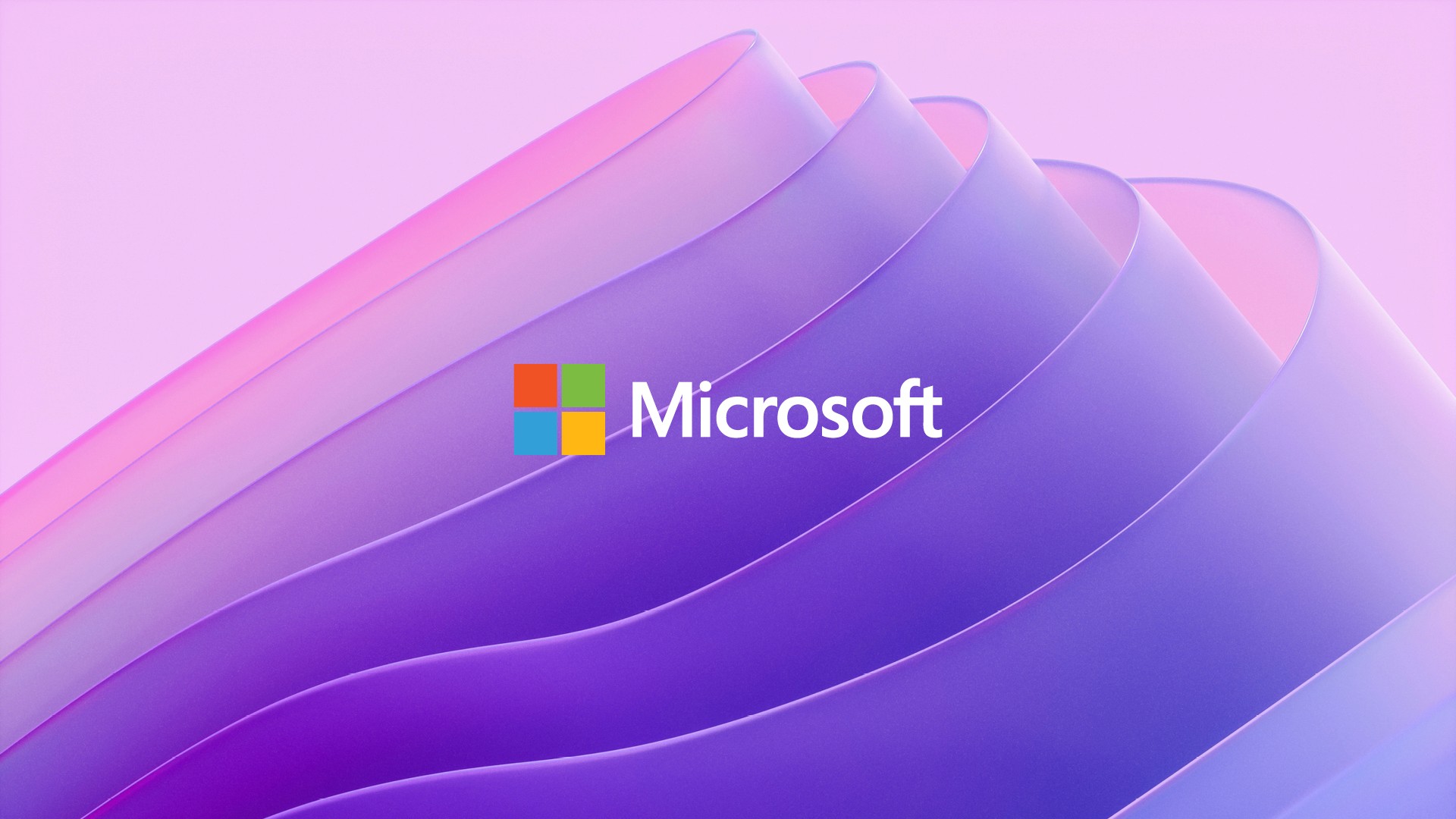 Microsoft logo on abstract background