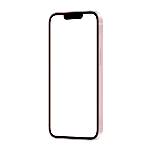 iPhone 17e pink mockup left side