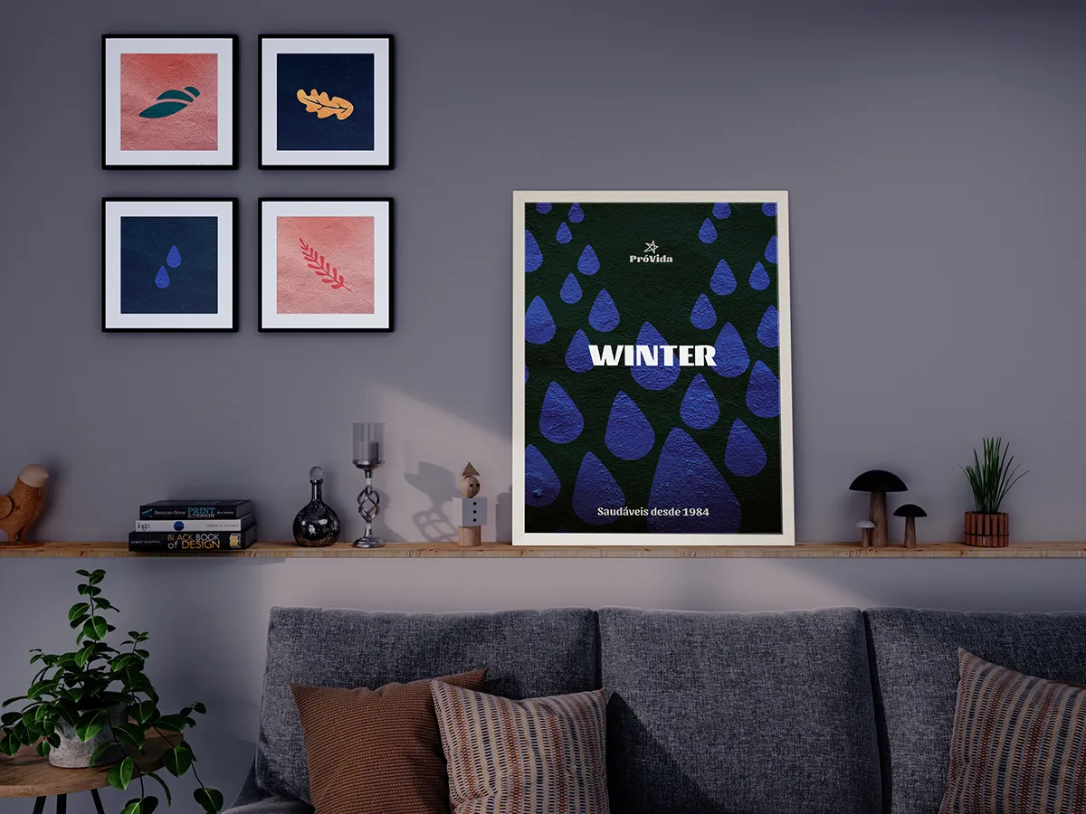 PróVida rebrand seasons winter poster