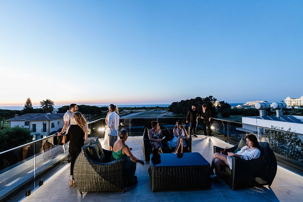 Luxury villa rooftop terrace in Northern Cyprus