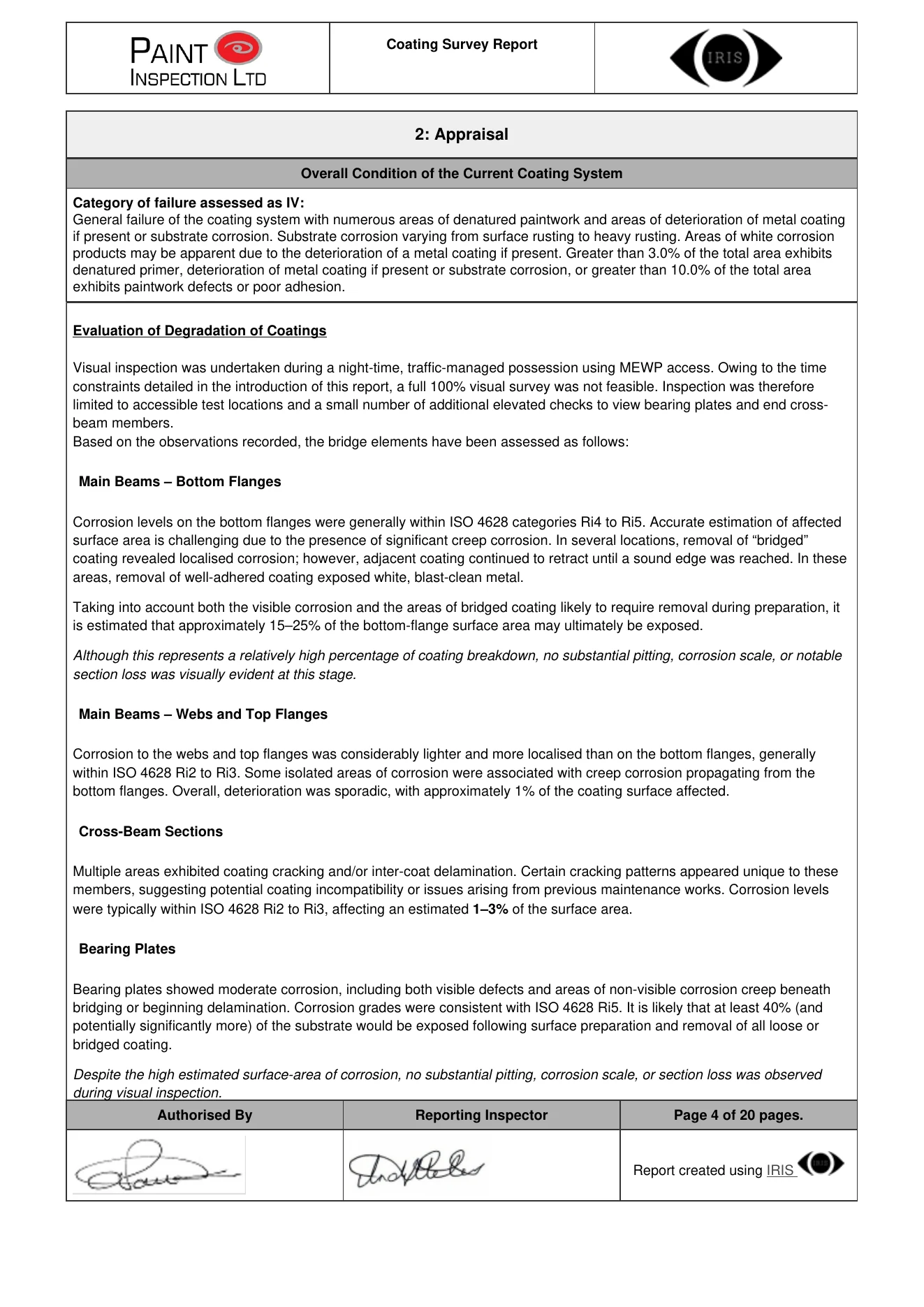 Example inspection report — page 4