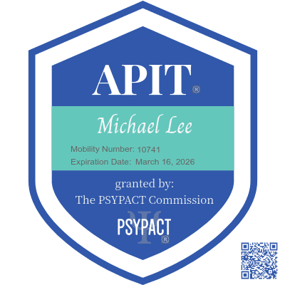 APIT Badge for Dr. Michael J. Lee, Mobility Number 10741