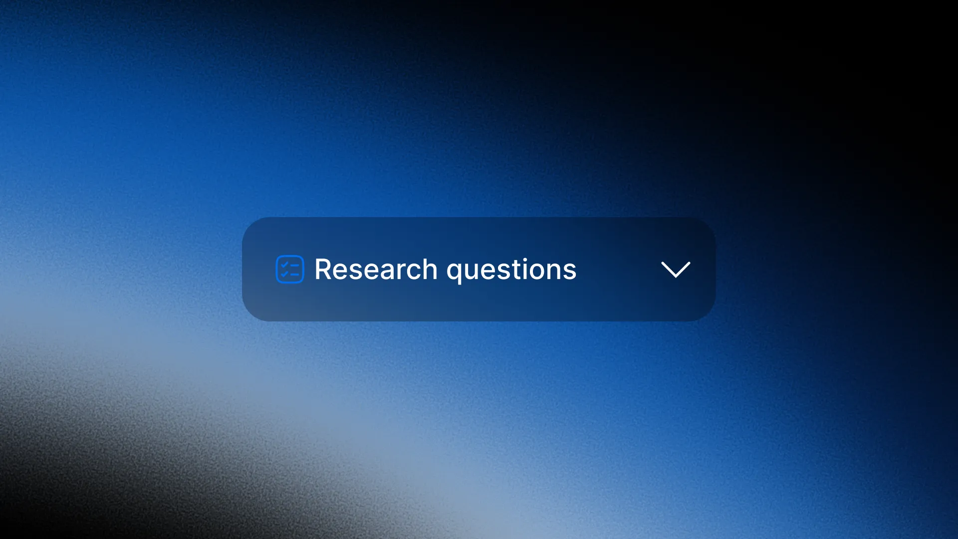 Research questions dropdown option on SalesPort interface