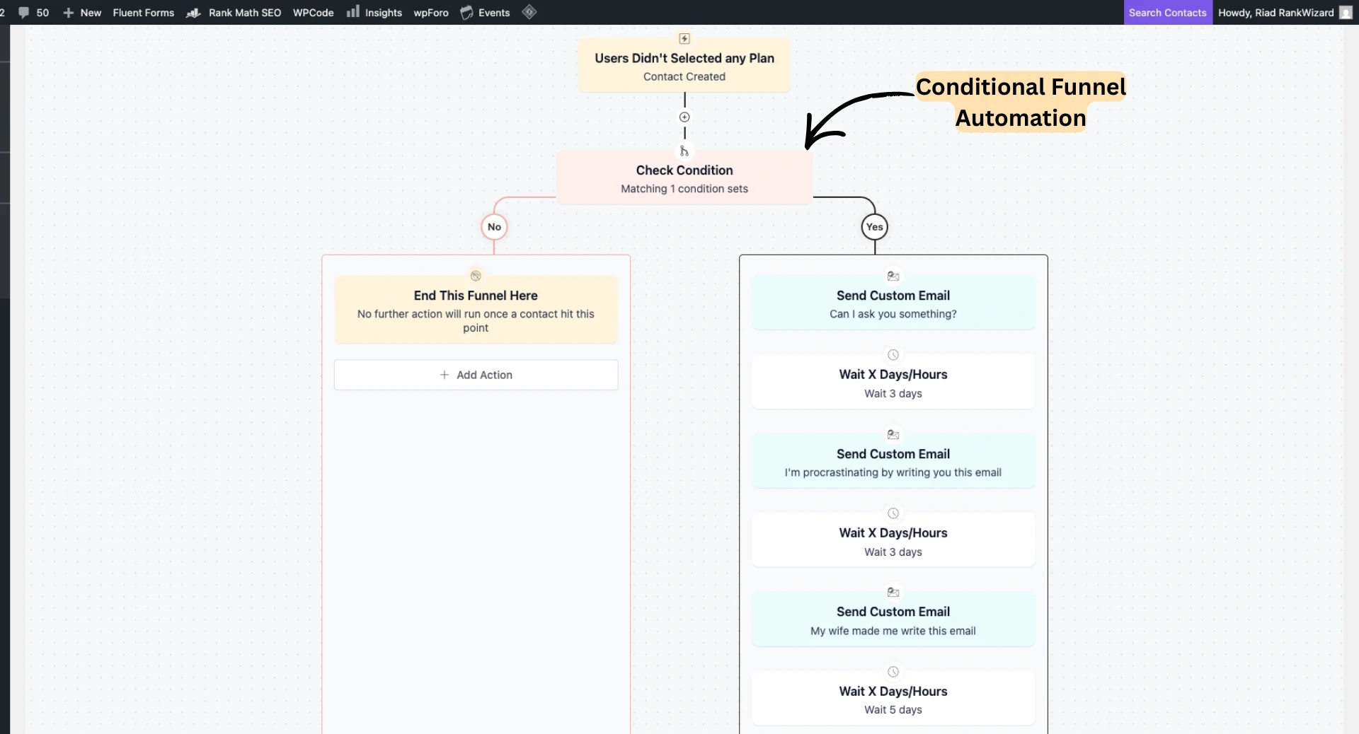 Conditional Funnel Automation
