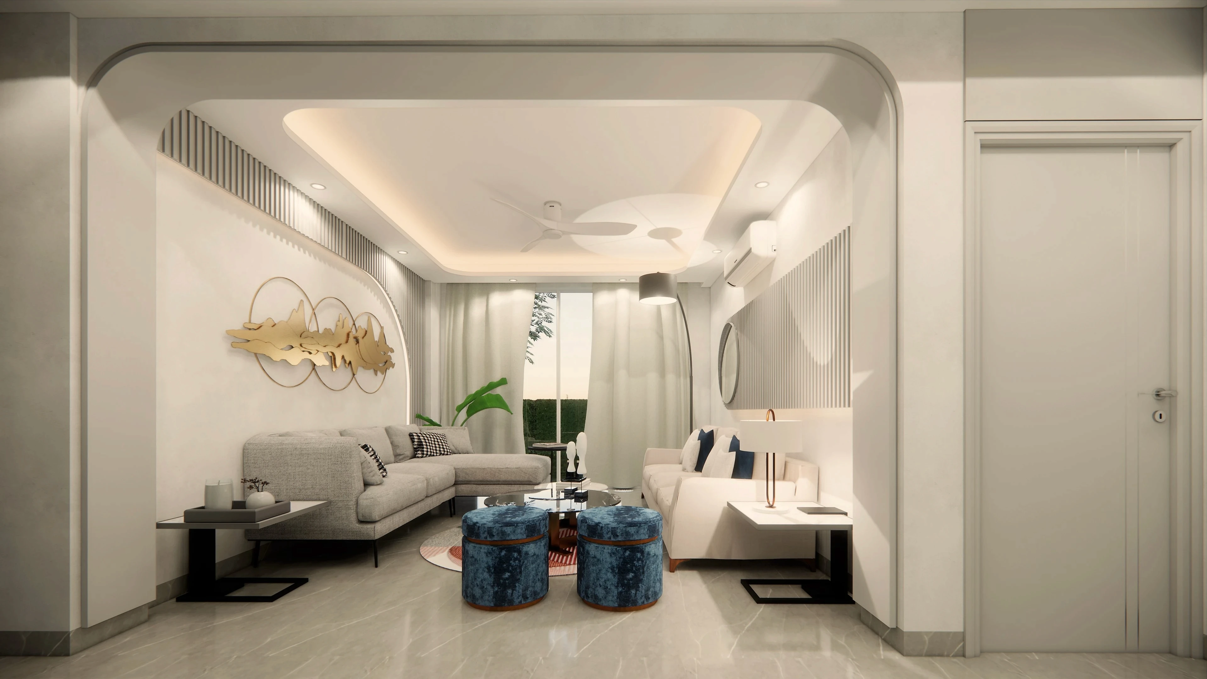 Project showcase image featuring a modern, refined interior.
