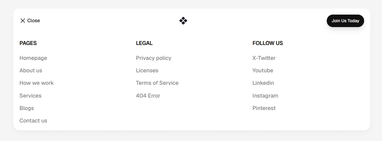 Framer Navbar Component
