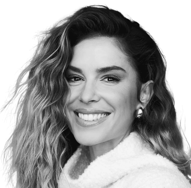 woman in white crew neck shirt smiling
