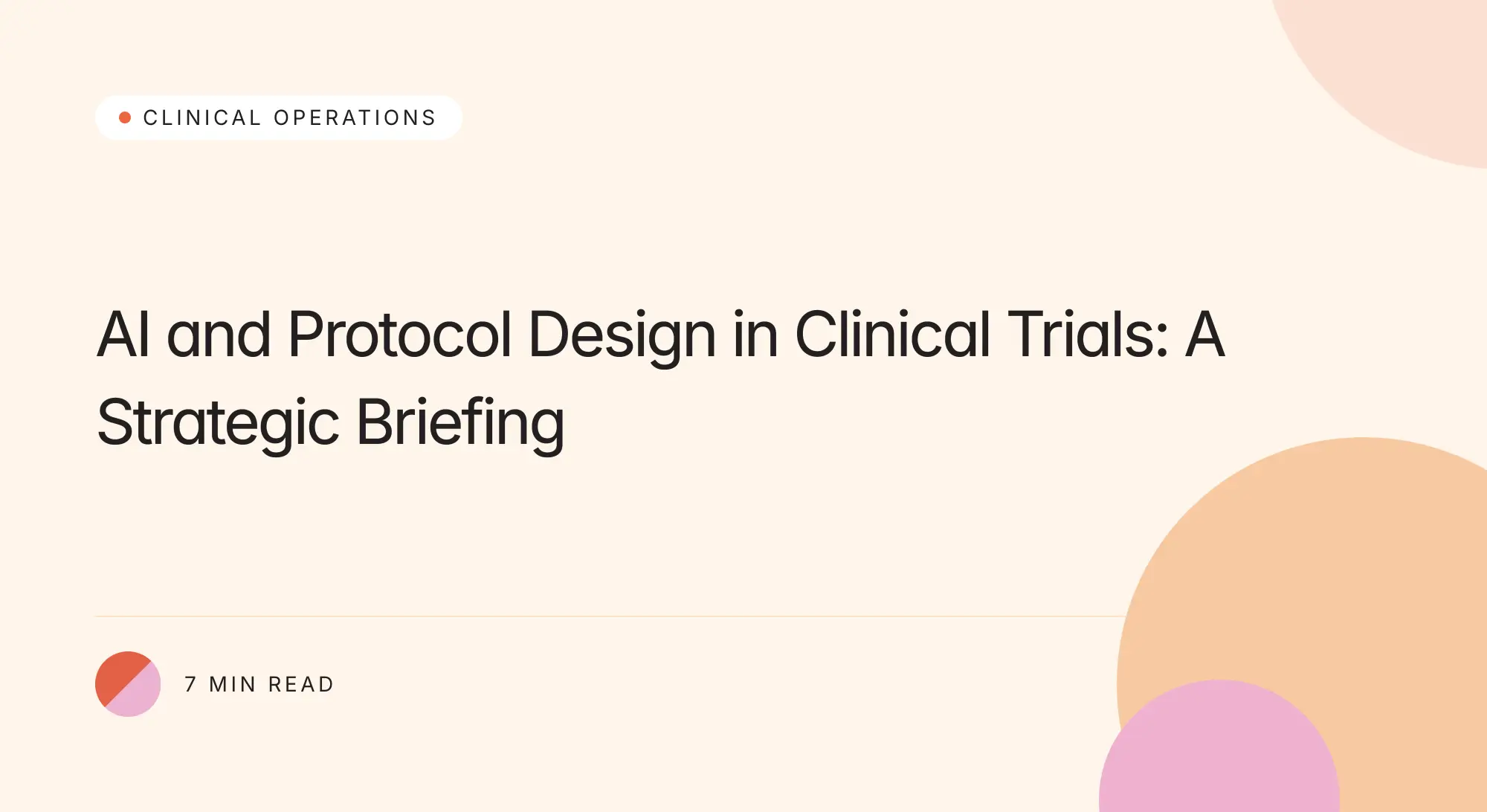 Trially branded title card AI and Protocol Design in Clinical Trials: A Strategic Briefing