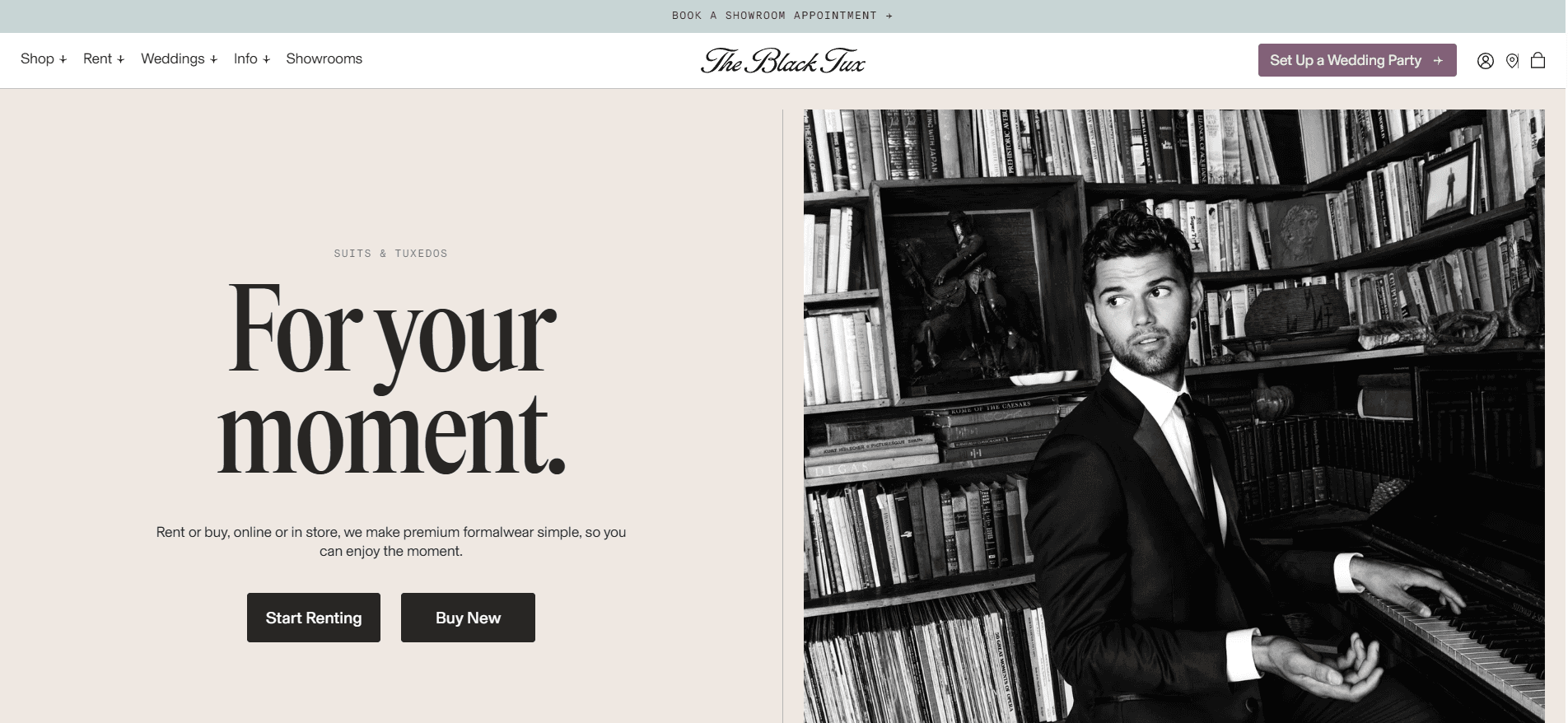 The Black Tux’s homepage