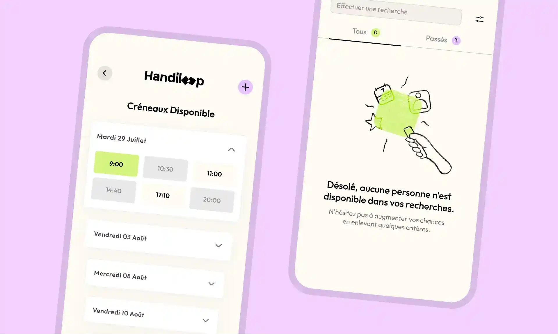 Presentation of work